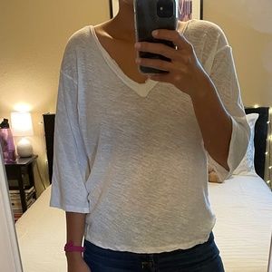 Free People Quarter Sleeve Tee
